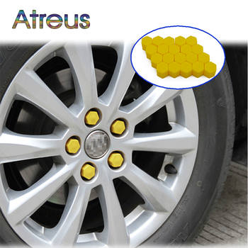Atreus 20Pcs Silicone Car Wheel Hub Screw Cover For Mini Cooper Kia Ceed Subaru Volvo Audi A3 Seat Leon Honda Civic Accessories